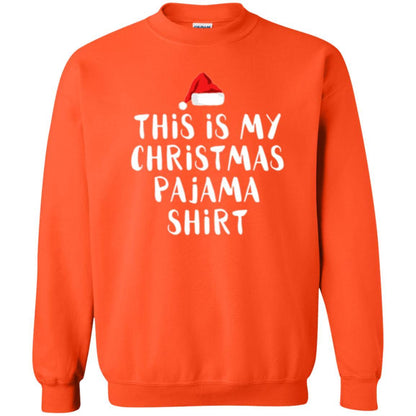 Christmas T-shirt This Is My Christmas Pajama Orange