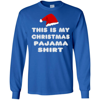 Christmas T-shirt This Is My Christmas Pajama Shirt Royal