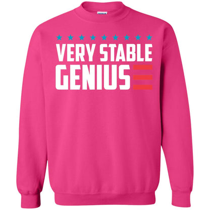 Funny Political T-shirt Very Stable Genius Heliconia