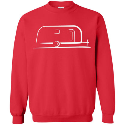 Vintage Airstream Style Streamlined Trailer T-shirt Red