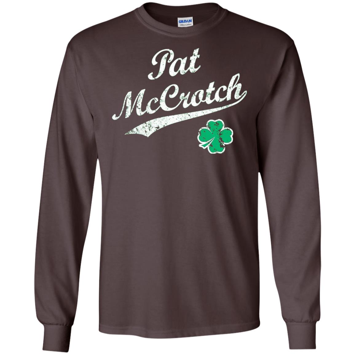 Pat Mccrotch Funny St Patricks Day T-shirt Dark Chocolate
