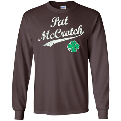 Pat Mccrotch Funny St Patricks Day T-shirt Dark Chocolate