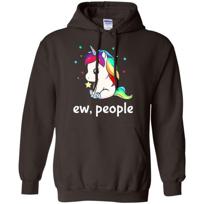 Unicorn Lover T-shirt Ew People T-shirt Dark Chocolate