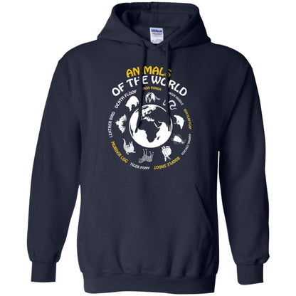 Rare Animals Of The World T-shirt Navy