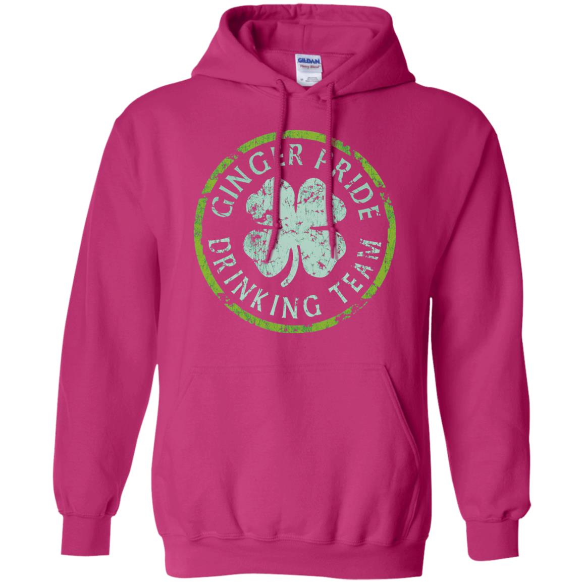 Funny Ginger Pride Drinking Team Irish T-shirt Heliconia