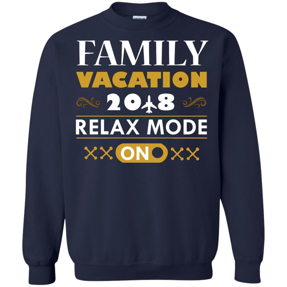 Family Vacation 2018 Relax Mode On Summer Holiday Shirt Navy