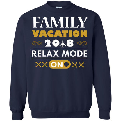 Family Vacation 2018 Relax Mode On Summer Holiday Shirt Navy