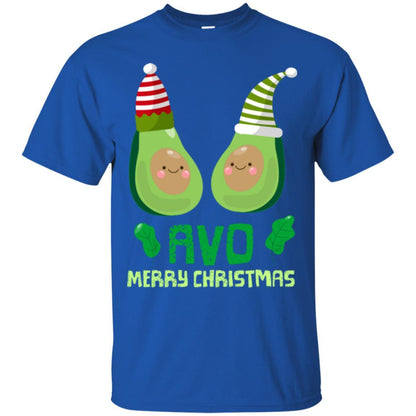 Avocado Merry Christmas T-shirt Royal
