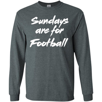 Football Lover T-shirt Sundays Are For Football Dark Heather