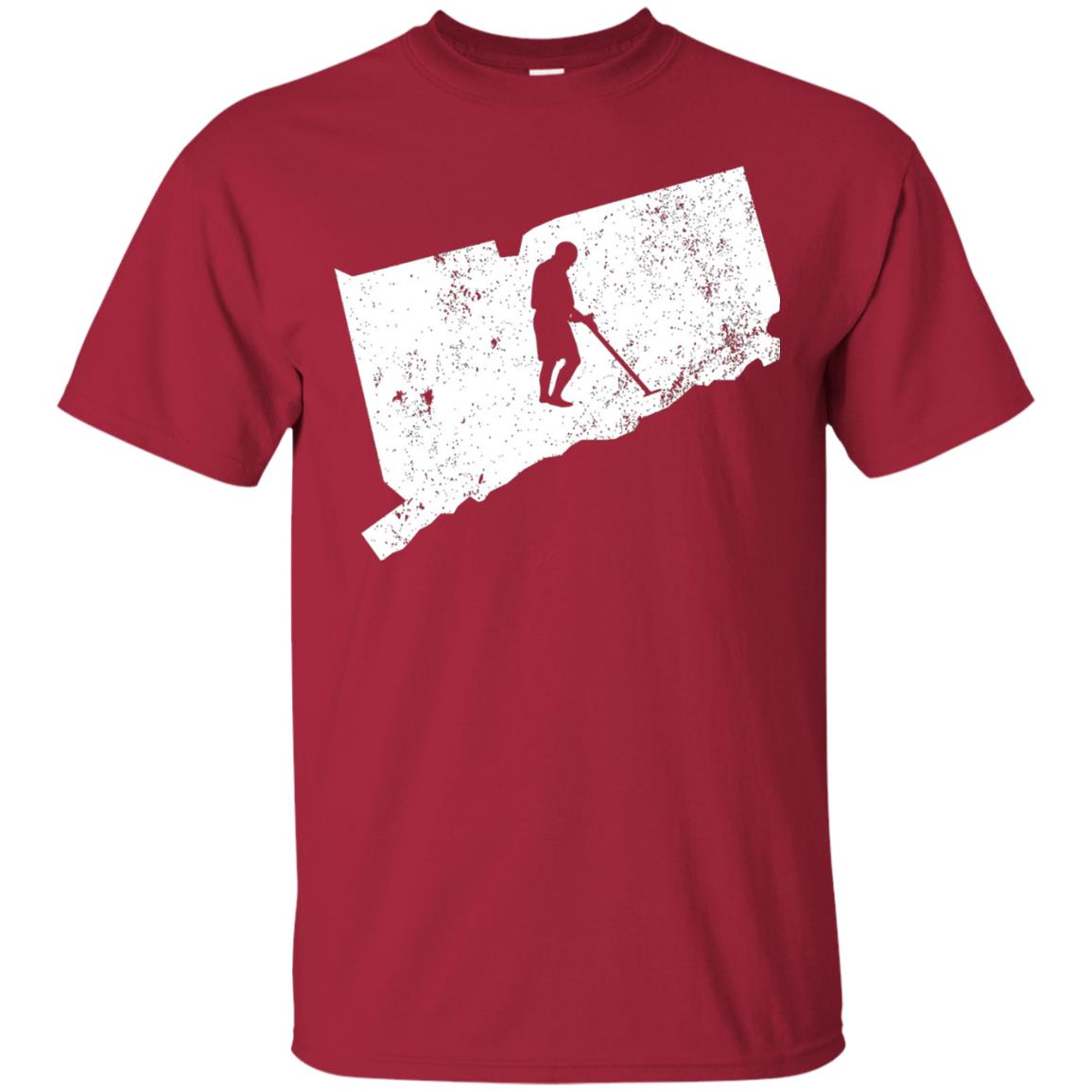 Connecticut Metal Detector Shirt Geocaching Swag Cardinal