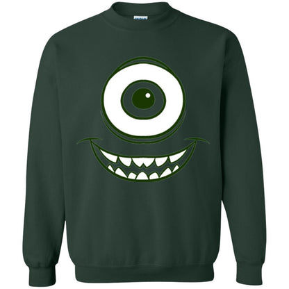 Cartoon T-shirt Mike Wazowski Eye Graphic Forest Green