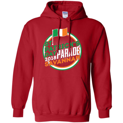 Parade Savannah 2018 Ireland Flag St. Patrick_s Day T-shirt Red