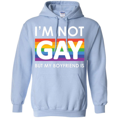 I_m Not Gay But My Boyfriend Is Lgbt Shirt Light Blue