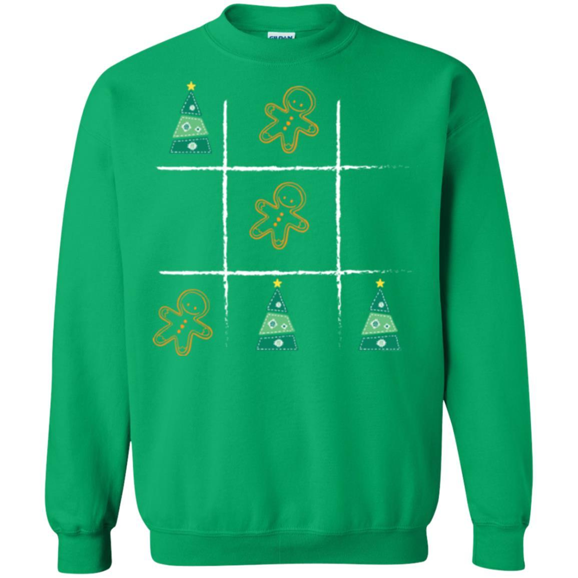 Christmas T-shirt Tic Tac Toe Board Game Irish Green