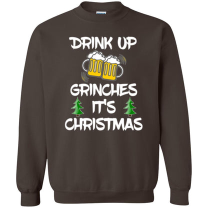Beer Lover T-shirt Drink Up Beer Grinches It's Christmas Dark Chocolate