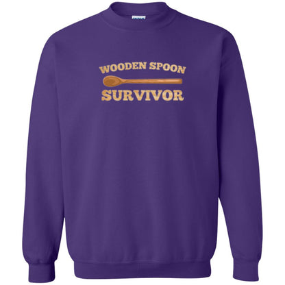 Sarcastic T-shirt Wooden Spoon Survivor T-shirt Purple