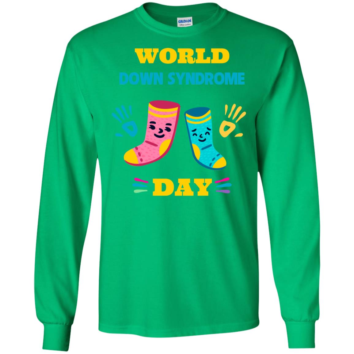 World Down Syndrome Day Hands And Stocks Shirt Irish Green