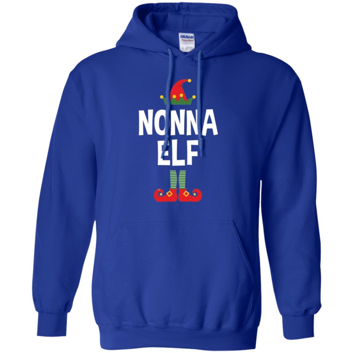 Christmas T-shirt Nonna Elf Christmas Pajamas Royal