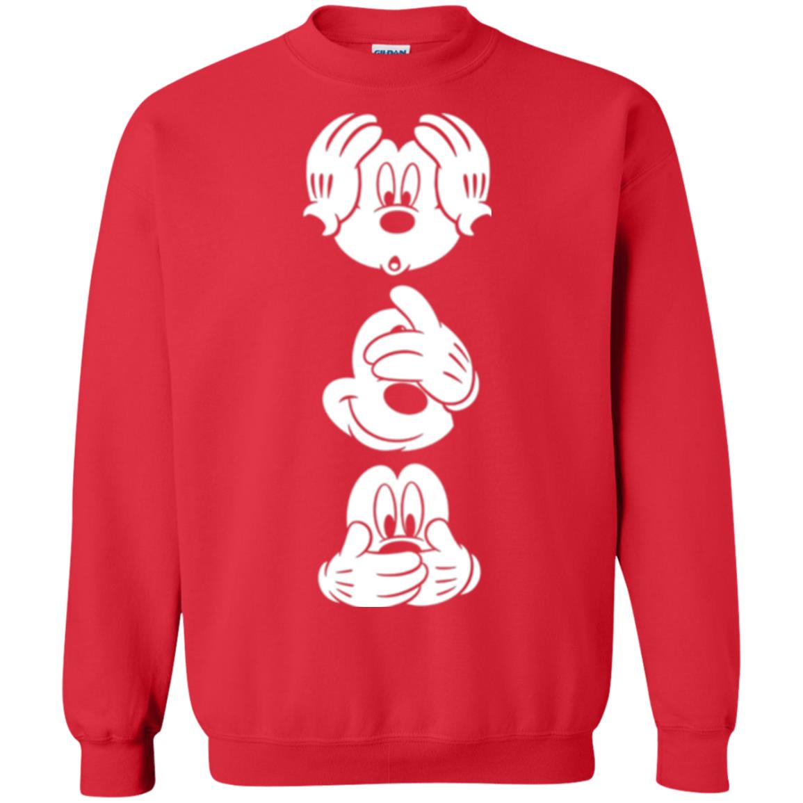 Cartoon T-shirt Disney Mickey Mouses Graphic Red