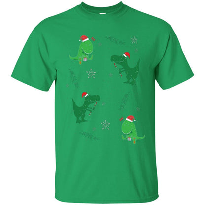 Funny Christmas T-shirt Merry Christmas Dinosaur Irish Green