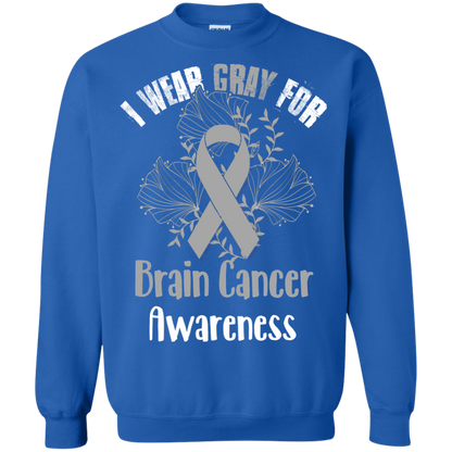 I Wear Gray For Brain Cancer Awareness T-shirt