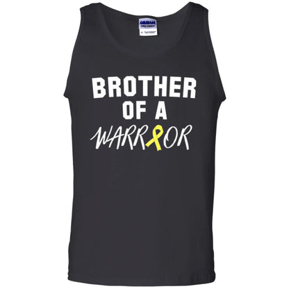 Brother Of A Warrior Childhood Cancer Awareness T-shirt Black