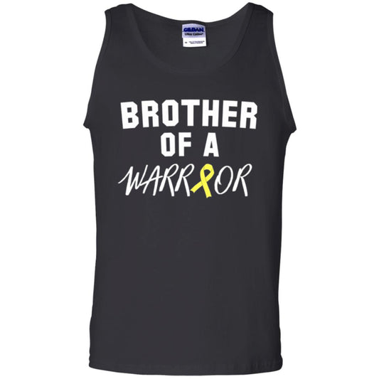 Brother Of A Warrior Childhood Cancer Awareness T-shirt Black