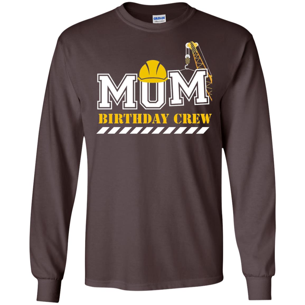 Mom Birthday Crew Mommy T-shirt Dark Chocolate