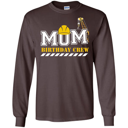Mom Birthday Crew Mommy T-shirt Dark Chocolate