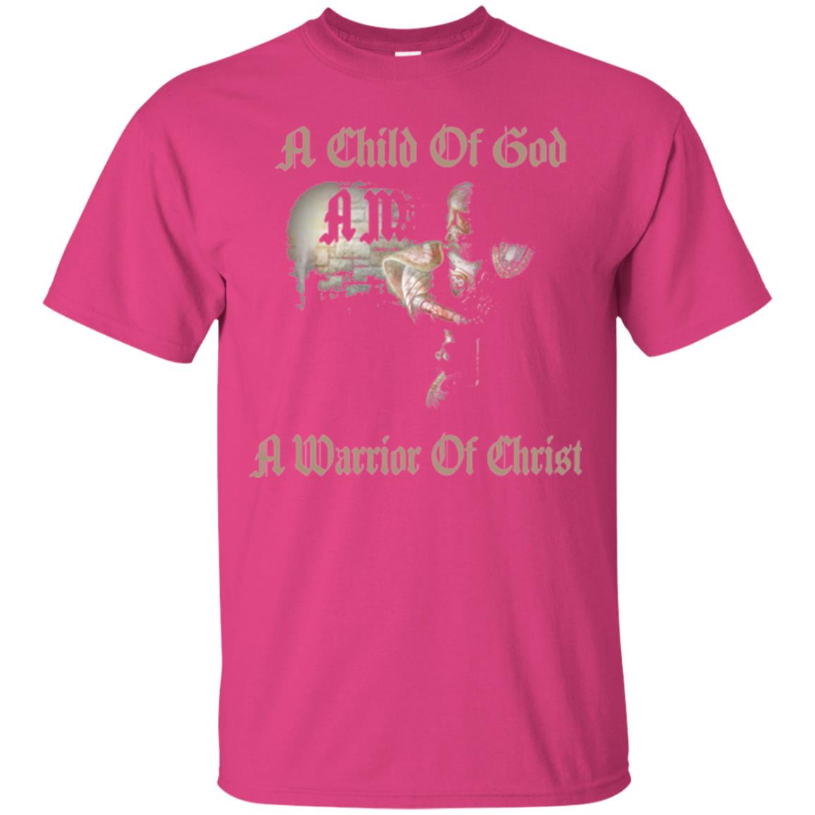 Crusader Knights Templar T-shirt A Child Of God Heliconia