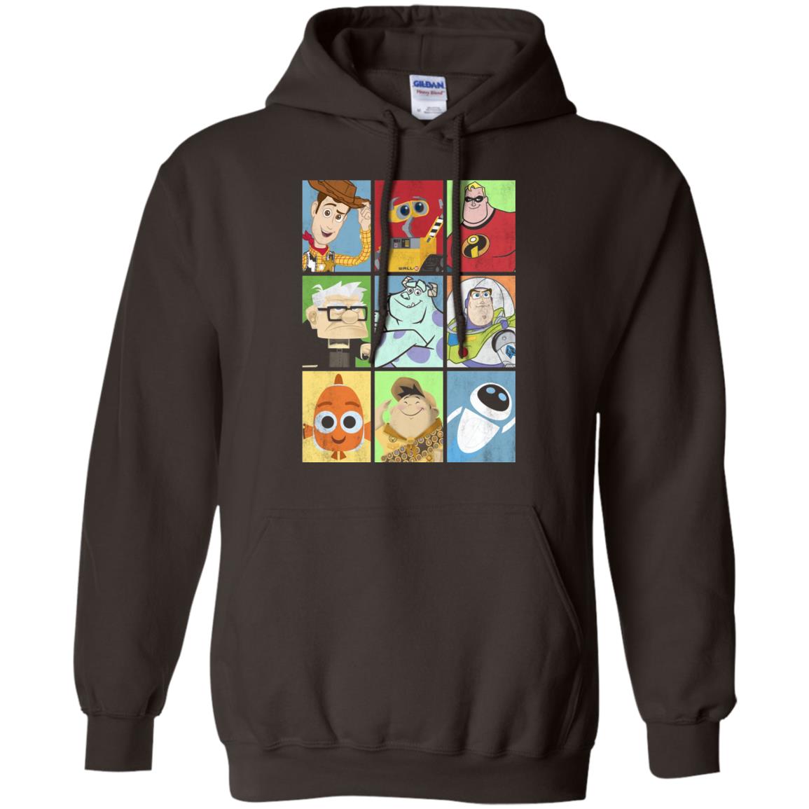 Epic Boxed Up Line Up Character Graphic T-shirt Dark Chocolate