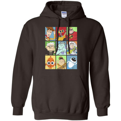 Epic Boxed Up Line Up Character Graphic T-shirt Dark Chocolate