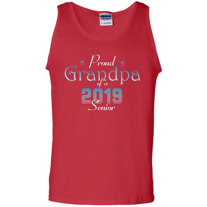 Proud Grandpa Of 2019 Senior Granddad Shirt Red