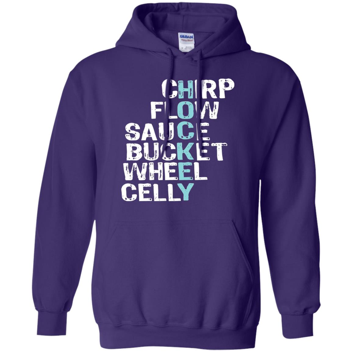 Eat Sleep Hockey Flow Celly Sauce Bucket Flow Wheel Shirt Purple