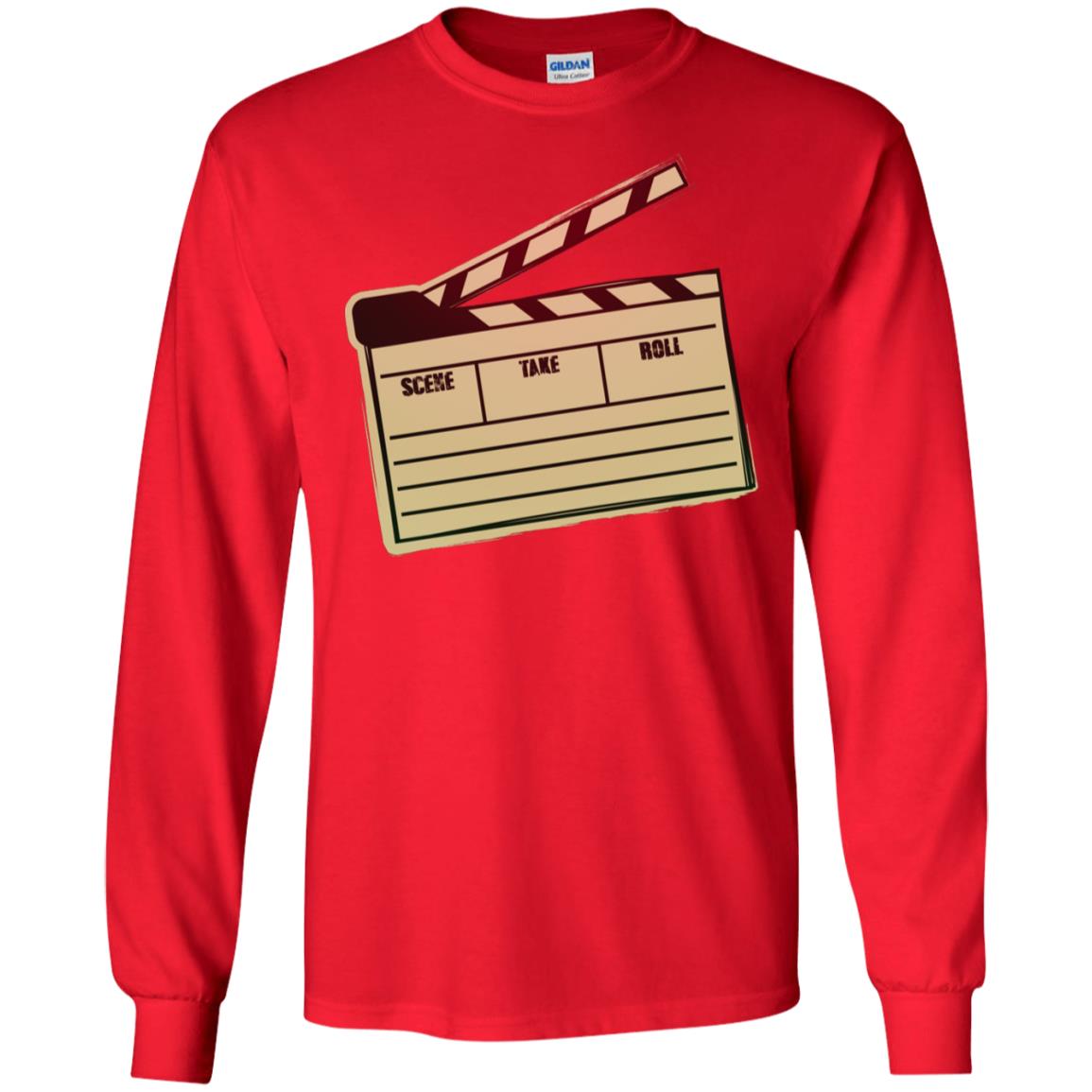 Movie Clapper Filmmaker Film Student Shirt Red