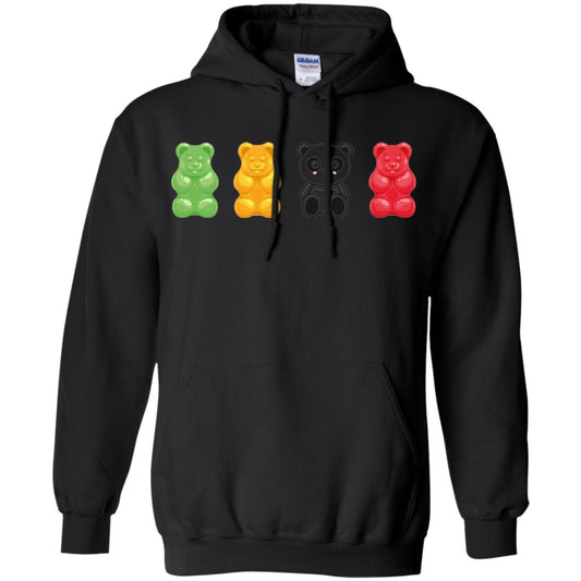 Bear Lover T-shirt Cute Panda Candy Bear Black