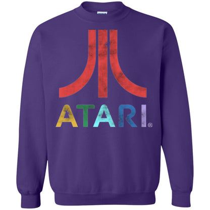 Colorful Retro Atari Gaming Logo T-shirt Purple