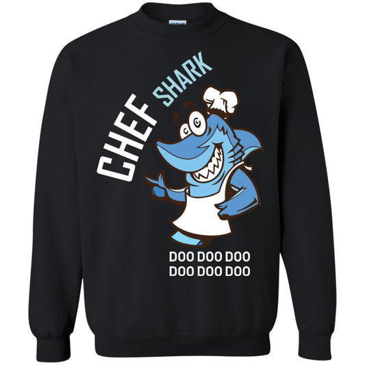 Chef Shark Doo Doo Doo Shirt For Cooker Black