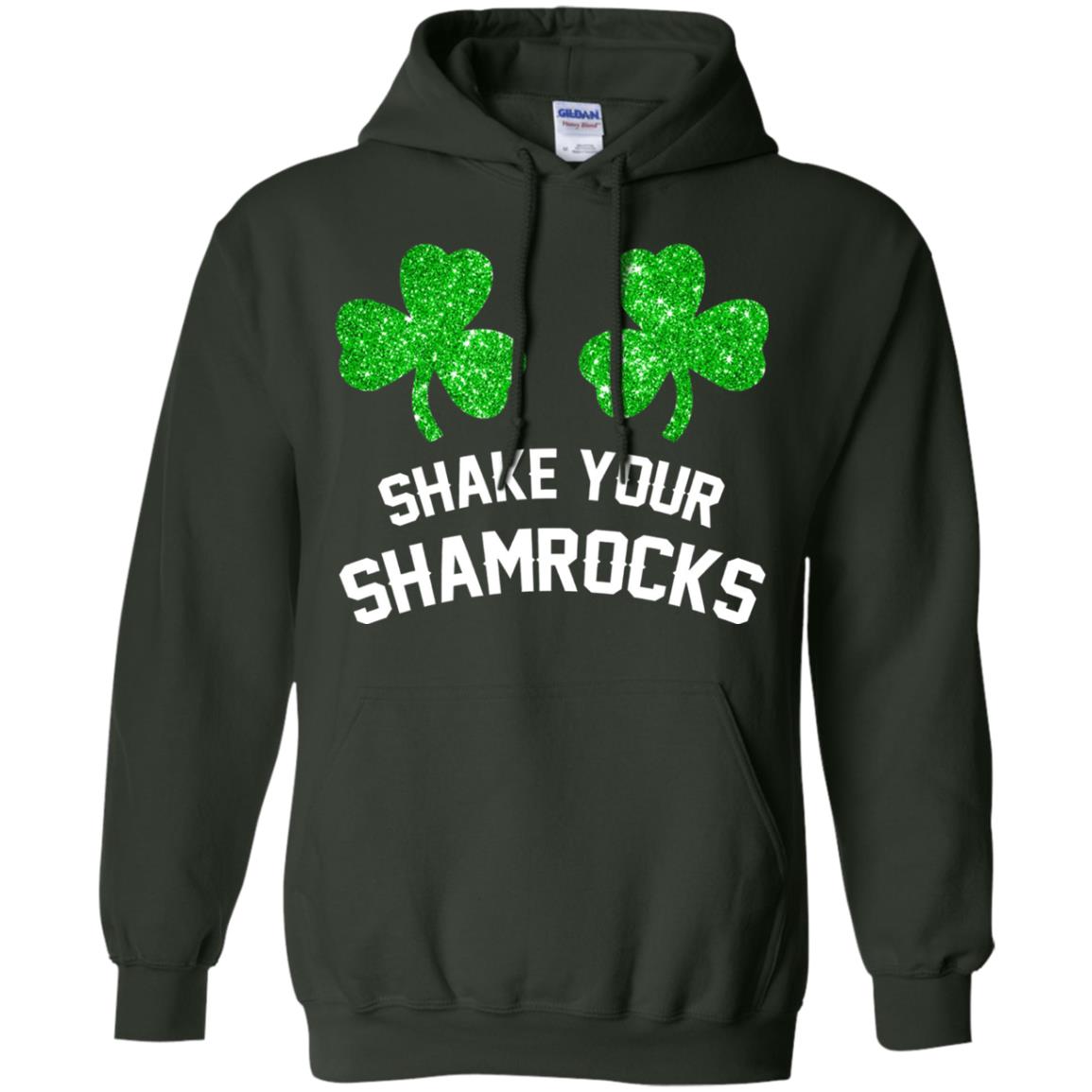 Shake Your Shamrocks St. Patrick_s Day T-shirt Forest Green