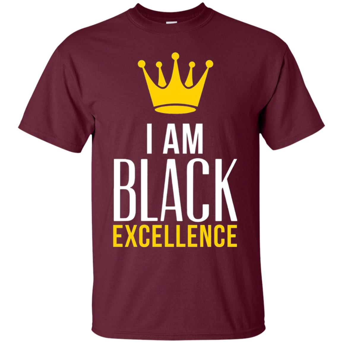 Black Excellence T-shirt Melanin Poppin_ Queen King Maroon