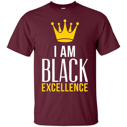 Black Excellence T-shirt Melanin Poppin_ Queen King Maroon