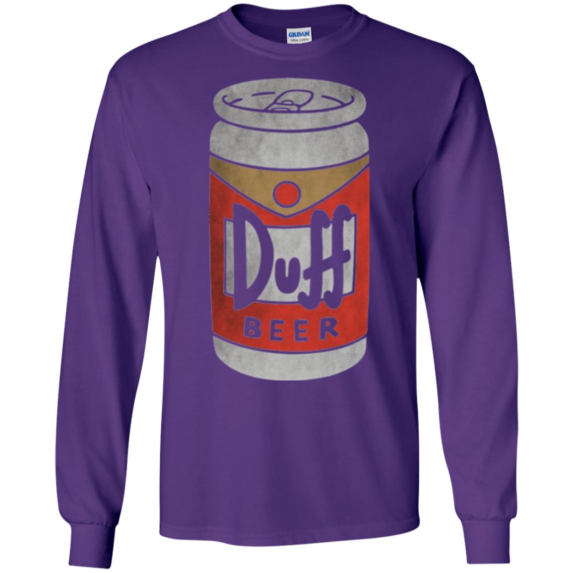 Beer Lovers T-shirt Duff Beer Purple