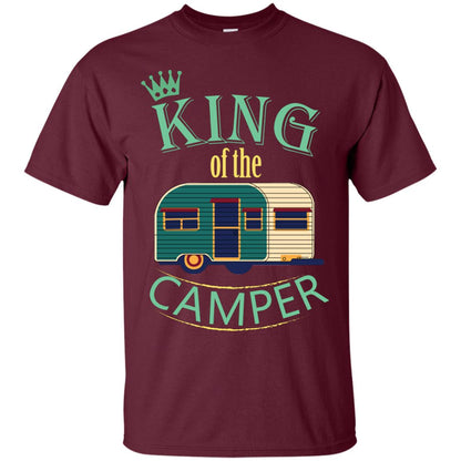 King Of The Camper Camping Lover Shirt Maroon
