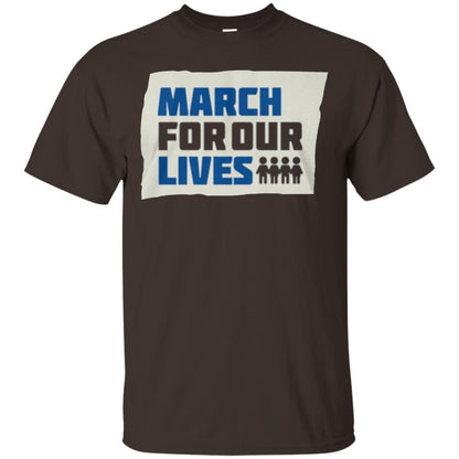 March For Our Lives Anti Gun T-shirt Dark Chocolate