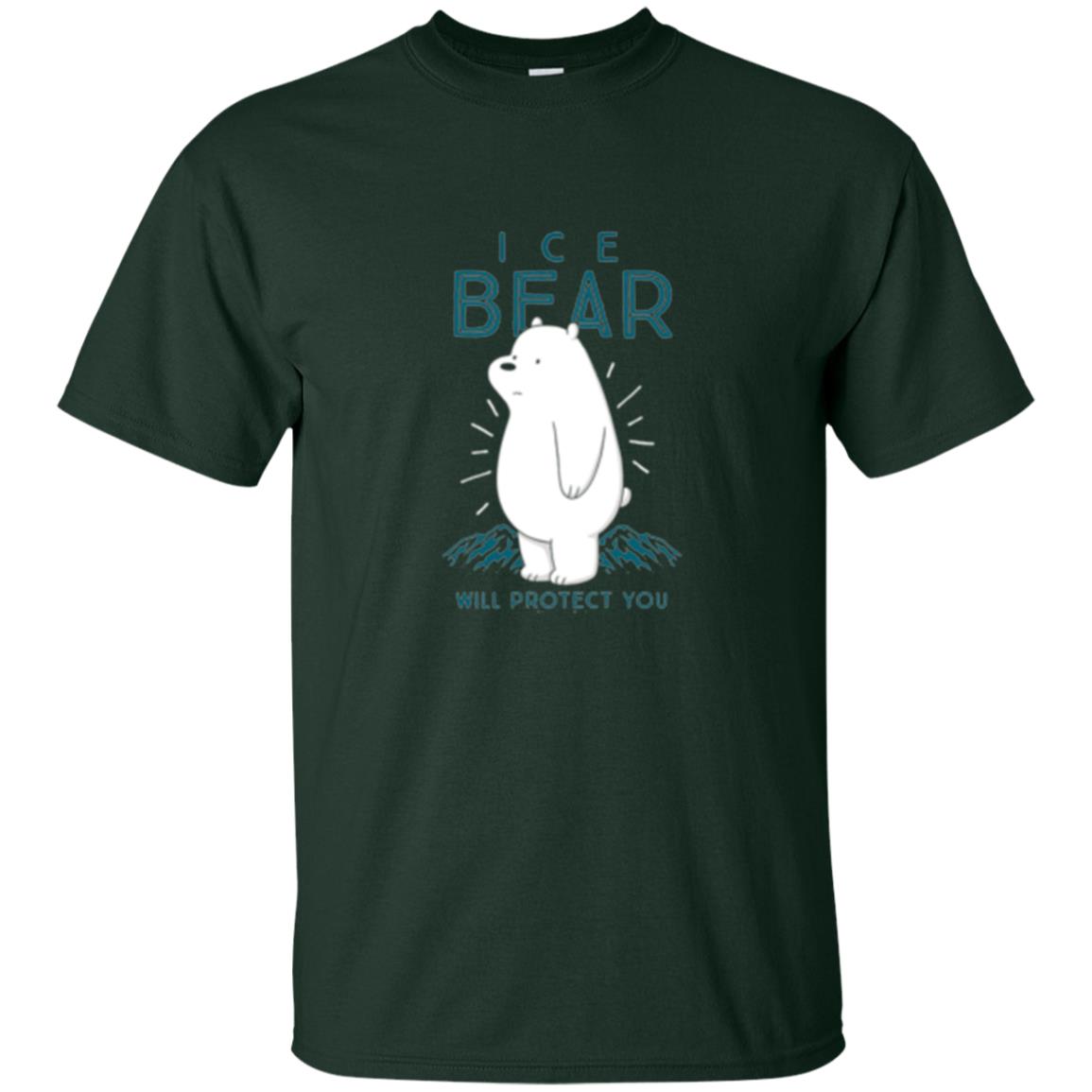 Ice Bear Will Protect You T-shirt Forest Green