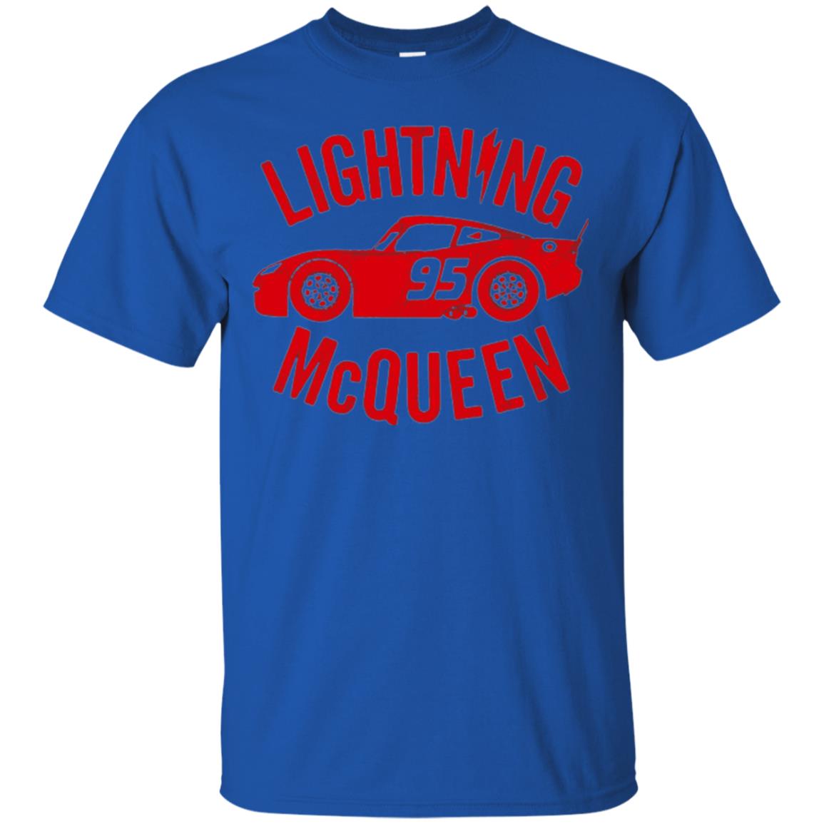 Pixar Cars Lightning 95 Mcqueen Vintage Graphic T-shirt Royal