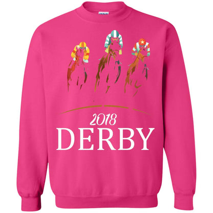 Derby 2018 Jockey Horse Racing T-shirt Heliconia