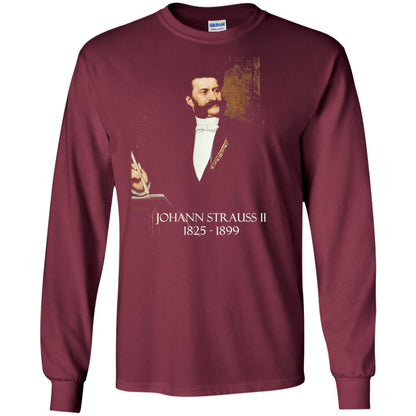 Musician T-shirt Johann Strauss Ii Maroon