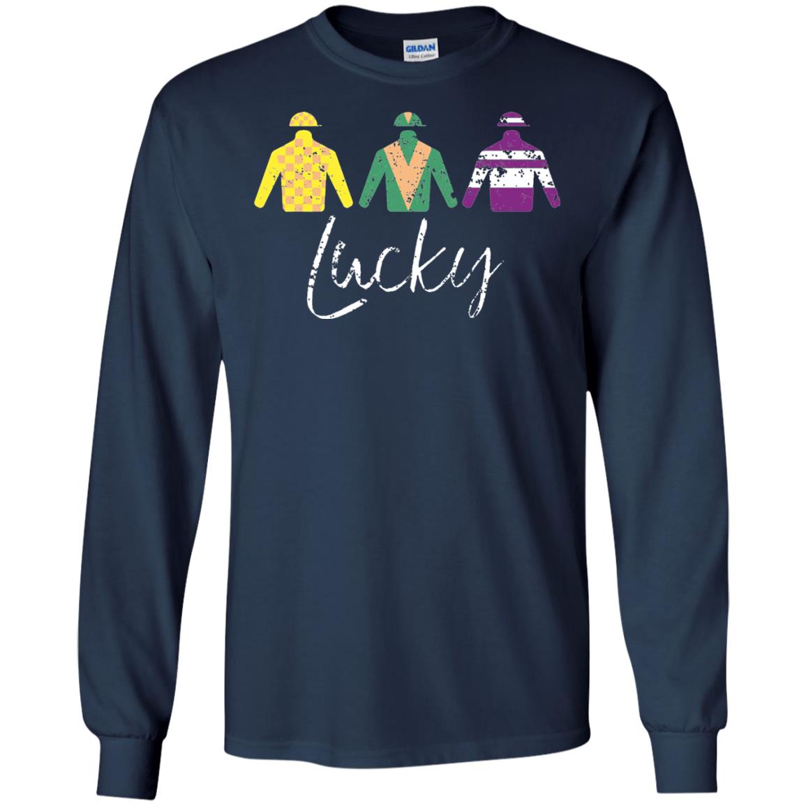 Derby Jockey Shirt Lucky Derby Apparel Derby Navy