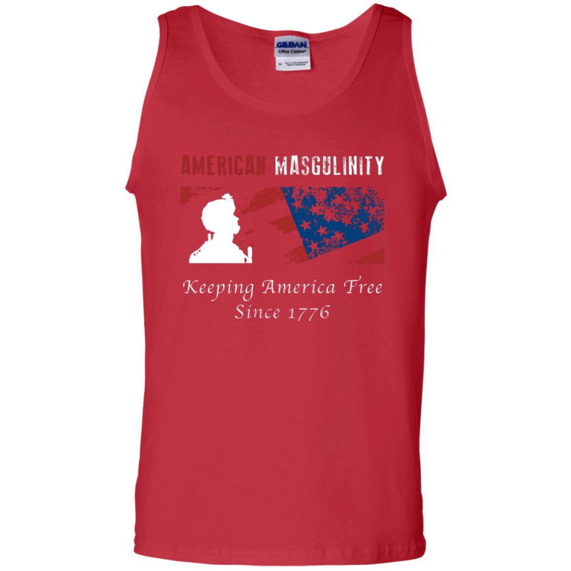 American Masgulinity Keeping America Free Since 1776 Shirt Red